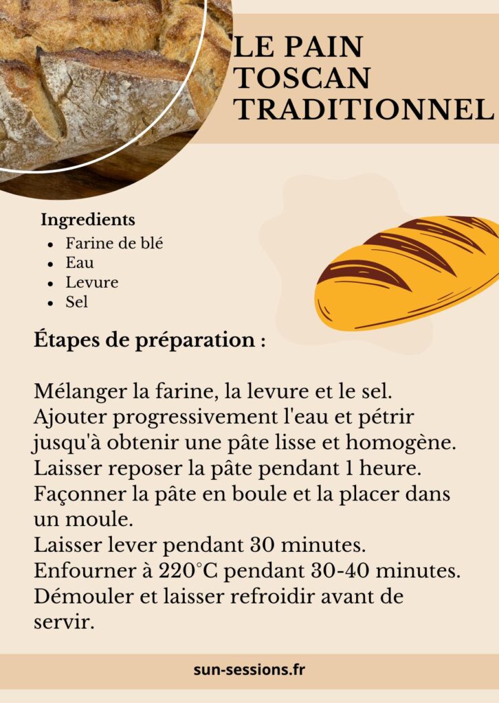 Recette du pain toscan 