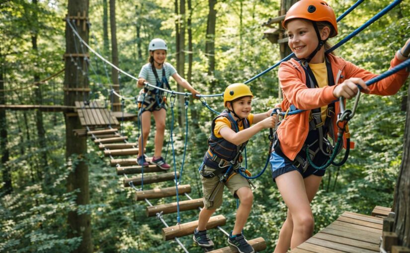 Pourquoi les parcours dans les arbres sont bénéfiques pour le développement des enfants ?